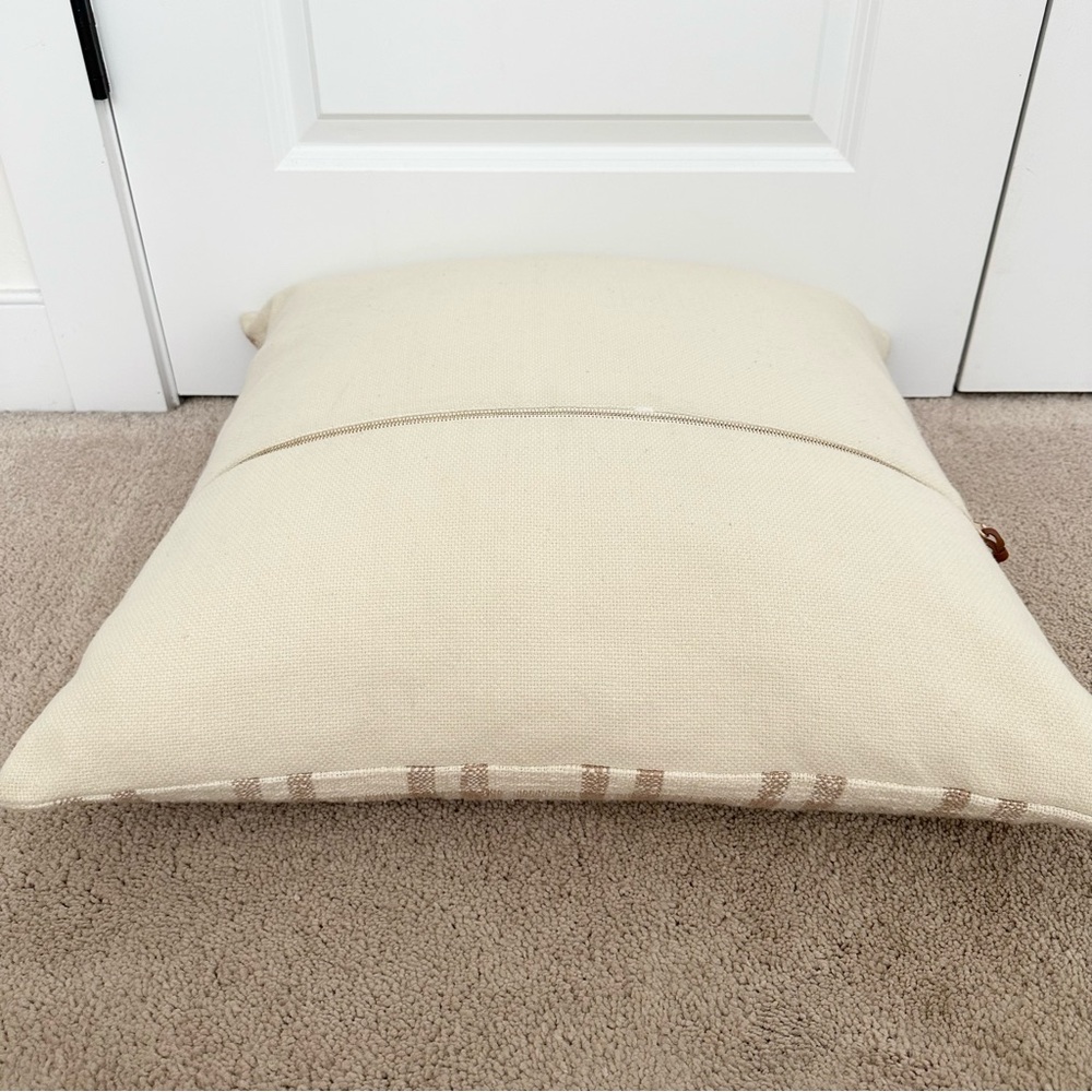 Studio McGee Threshold Cream & Tan Plaid Oversized Throw Pillow - Picture 12 of 16